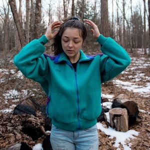 90's Retro Color Block Fleece